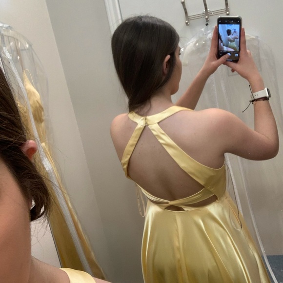 Yellow Prom Dress - Picture 3 of 3